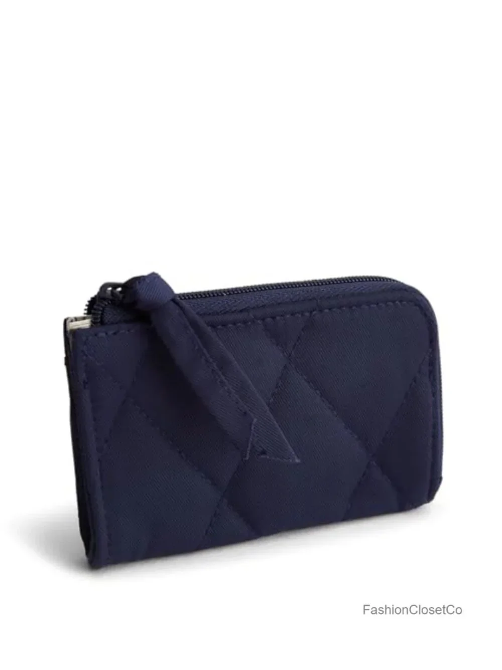 Performance Twill Zip Card Pouch with Hinge Ring
